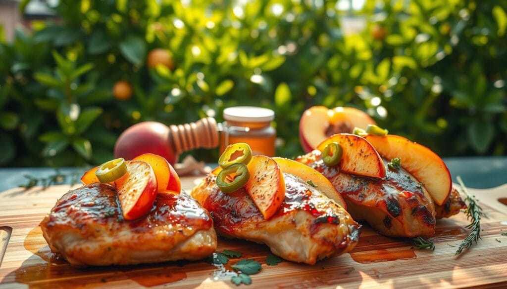Jalapeno Peach Chicken